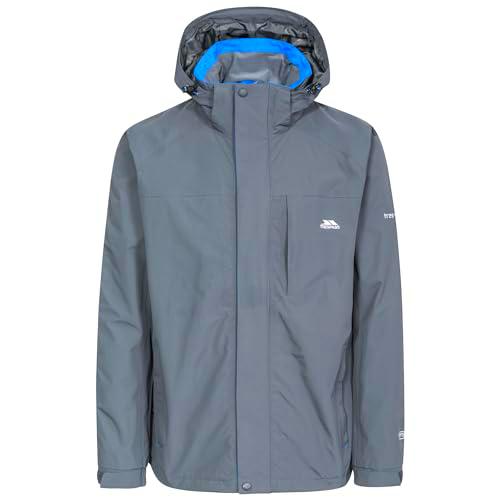 Trespass Edwards II - Chaqueta impermeable para hombre con capucha oculta