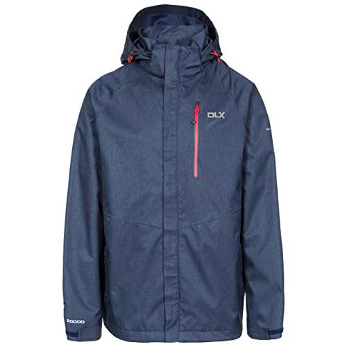 Trespass Dupree - Chaqueta impermeable con capucha extraíble para hombre (1 unidad)