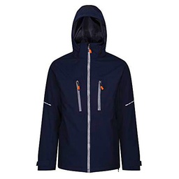 Regatta Marauder III Chaquetas Impermeables, Azul Marino y Gris