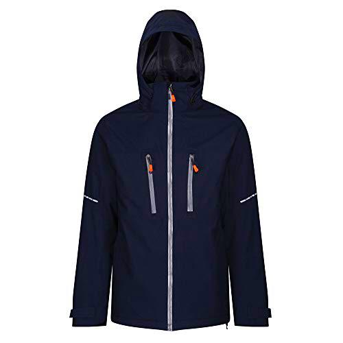 Regatta Marauder III Chaquetas Impermeables, Azul Marino y Gris