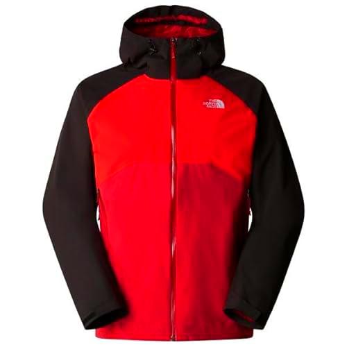 The North Face Stratos Chubasquero para hombre Garnet Red/High Risk Re L