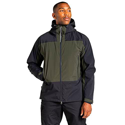 Craghoppers Chaqueta Expert Active Impermeable, Verde Cedro Oscuro/Negro