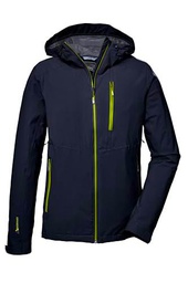 killtec Hombres Chaqueta funcional impermeable/chaqueta exterior con capucha