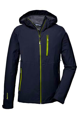 killtec Hombres Chaqueta funcional impermeable/chaqueta exterior con capucha