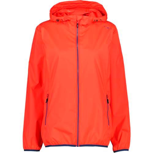 CMP Chaqueta Mujer Rain Fix Capucha, beso rojo, XXS