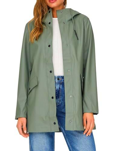 ONLY Onlelisa Chubasquero Otw, Verde ágave, L Mujeres