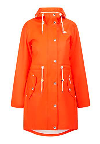Schmuddelwedda Chubasquero, Orangerot-280, M para Mujer
