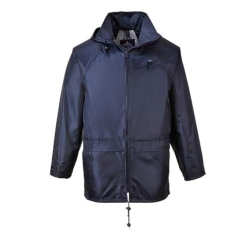 Portwest S440 Chaqueta Impermeable Clásica Ligera para Hombre Azul Marino, M