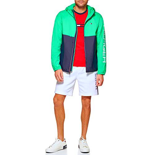 Tommy Hilfiger Lightweight Active Water Resistant Hooded Rain Jacket Chaqueta Impermeable