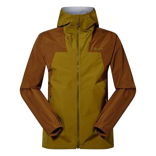 Berghaus Deluge Pro 3.0 Chaqueta, Oak Moss/Bark, S Men's