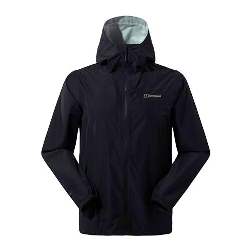 Berghaus Deluge Pro 3.0 Chaqueta para Hombre, Negro/Negro, XS