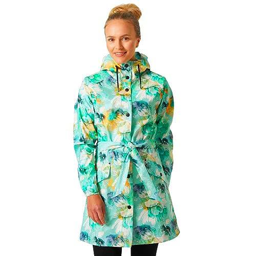 Helly Hansen W KIRKWALL II RAINCOAT, abrigo Mujer, 406 JADE ESRA,