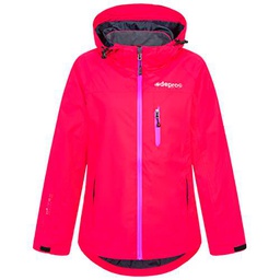 DEPROC-Active Damen Regenjacke Outdoorjacke mit Kapuze Atmungsaktiv Wasserdicht Wetterfest Windbreaker Übergangsjacke Durell Women Chubasquero