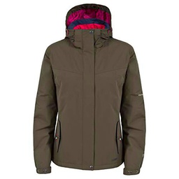 TRESPASS Malissa Chaqueta para Lluvia, Mujer, Caqui, XS