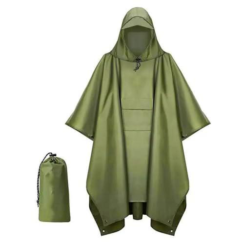 Lychico Waterproof Rain for with Pocket Poncho Impermeable Bolsillo