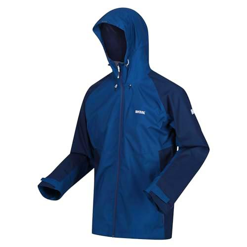 Regatta Britedale-Chaqueta Impermeable y Transpirable para Hombre, Azul, XXL