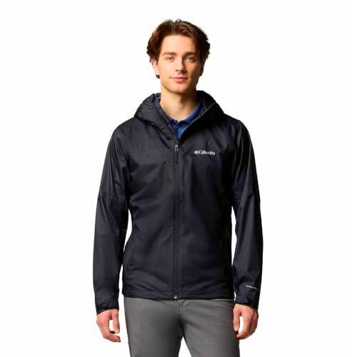 Columbia Men's Inner Limits 3 Jacket, Waterproof Rain Jacket, Black, L