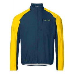 VAUDE Chaqueta para Hombre III, Azul Oscuro/Amarillo, Large