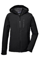 killtec Hombres Chaqueta funcional impermeable/chaqueta exterior con capucha