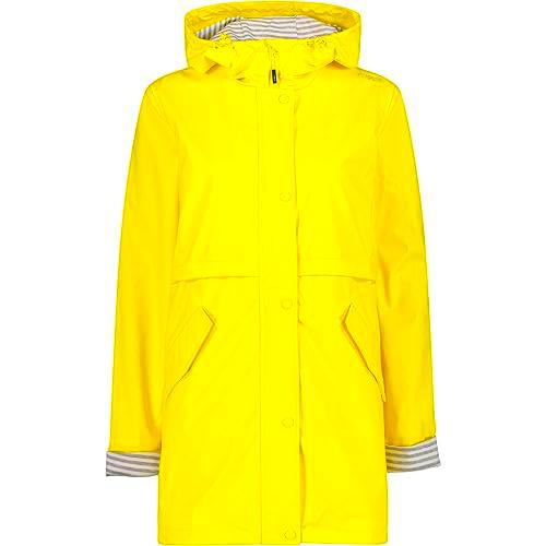 CMP Chaqueta Mujer Capucha Fija, Amarillo, S
