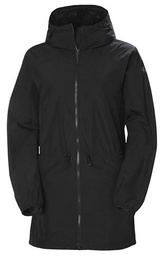 Helly Hansen W Essence Mid Rain Coat Black Womens XS