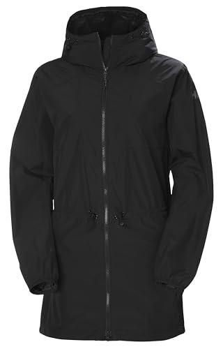 Helly Hansen W Essence Mid Rain Coat Black Womens XS