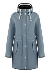 Schmuddelwedda Chubasquero, Azul/Gris, L para Mujer