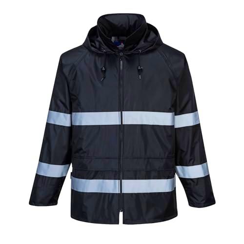 Portwest Chubasquero Iona Classic, Tamaño: XL, Color: Negro, F440BKRXL