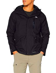 Trespass Corvo Chubasquero para Hombre, Color Negro