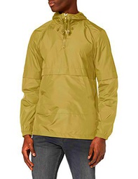Marca Amazon - find. Cortavientos Hombre, Verde (Khaki)
