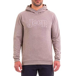 Jeep Invernale con Cappuccio Logo Vintage con Collo con Tasche Frontali J9W Camiseta