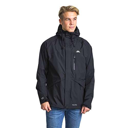 Trespass Corvo Chubasquero para Hombre, Color Negro