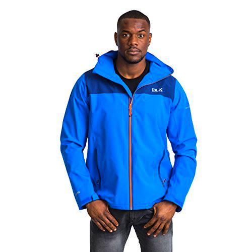 Trespass DLX Ginsberg lista de películas, Hombre, Chaqueta impermeable con capucha extraíble y ventilación en las axilas.