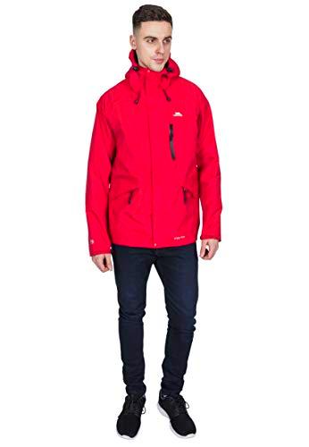 Trespass Corvo Chubasquero para Hombre, Color Rojo