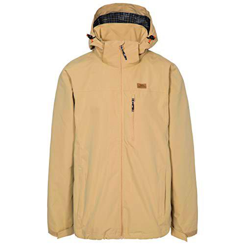 Trespass Chaqueta impermeable Weir para hombre con capucha oculta
