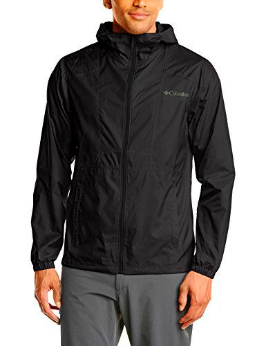 Columbia Flashback, Chaqueta cortavientos, Hombre, Negro (Black), XXL