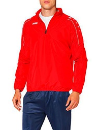 JAKO Classico rainzip, Todo el año, Hombre, Color Rojo