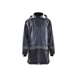 Blaklader 432120039899XXL - Chubasquero, nivel 2, color gris oscuro y negro, talla XXL