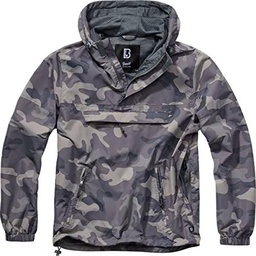 Brandit Summer Windbreaker Cortavientos de Verano, Grey Camo
