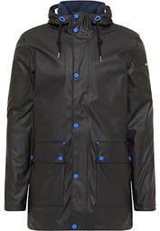 HOMEBASE Chubasquero Chaqueta para Lluvia, Color Negro
