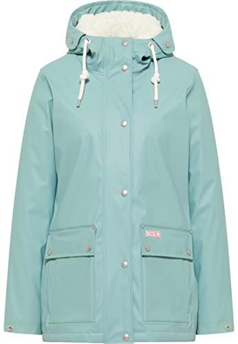 myMo Chubasquero Chaqueta para Lluvia, Menta ahumada