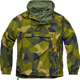 Brandit Summer Windbreaker Cortavientos de Verano, Swedish Camo