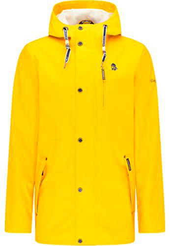SCHMUDDELWEDDA 36311962 Chaqueta de Lluvia, Amarillo Solar