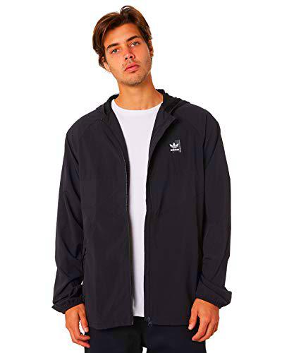 adidas Dekum Pckbl Jkt Cortavientos, Hombre, Multicolor (Negro/Negro), S