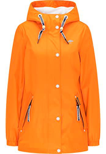 SCHMUDDELWEDDA Chubasquero, Naranja, XS para Mujer
