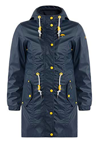 SCHMUDDELWEDDA Chubasquero 3 en 1, Azul Marino, M para Mujer