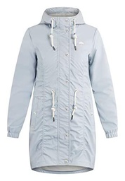 SCHMUDDELWEDDA Chubasquero, Azul Claro, XL para Mujer