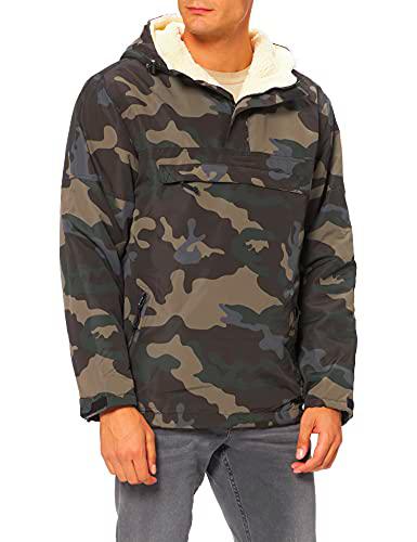 Brandit Windbreaker Sherpa Cortavientos, Darkcamo, M para Hombre