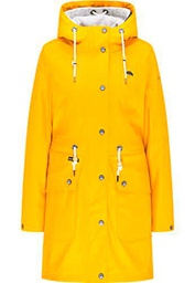 SCHMUDDELWEDDA Chubasquero Abrigo para Lluvia, Amarillo Curry