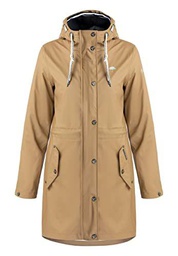 SCHMUDDELWEDDA Chubasquero, Arena, L para Mujer